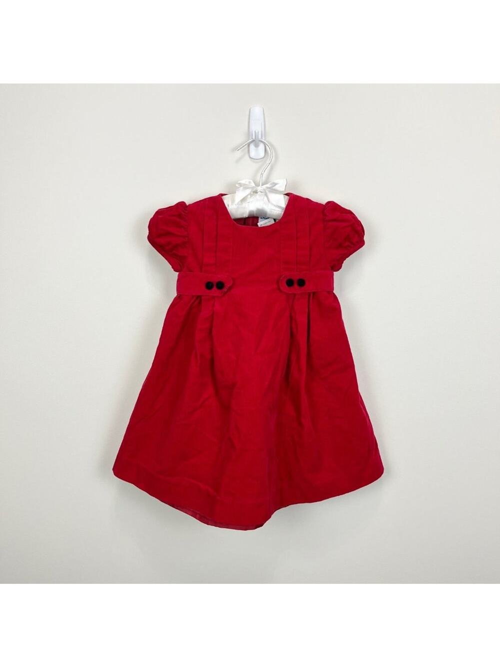 Luli & Me Girls Red Corduroy Dress 18 Months